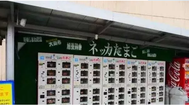 日本卖鸡蛋的自动贩卖机